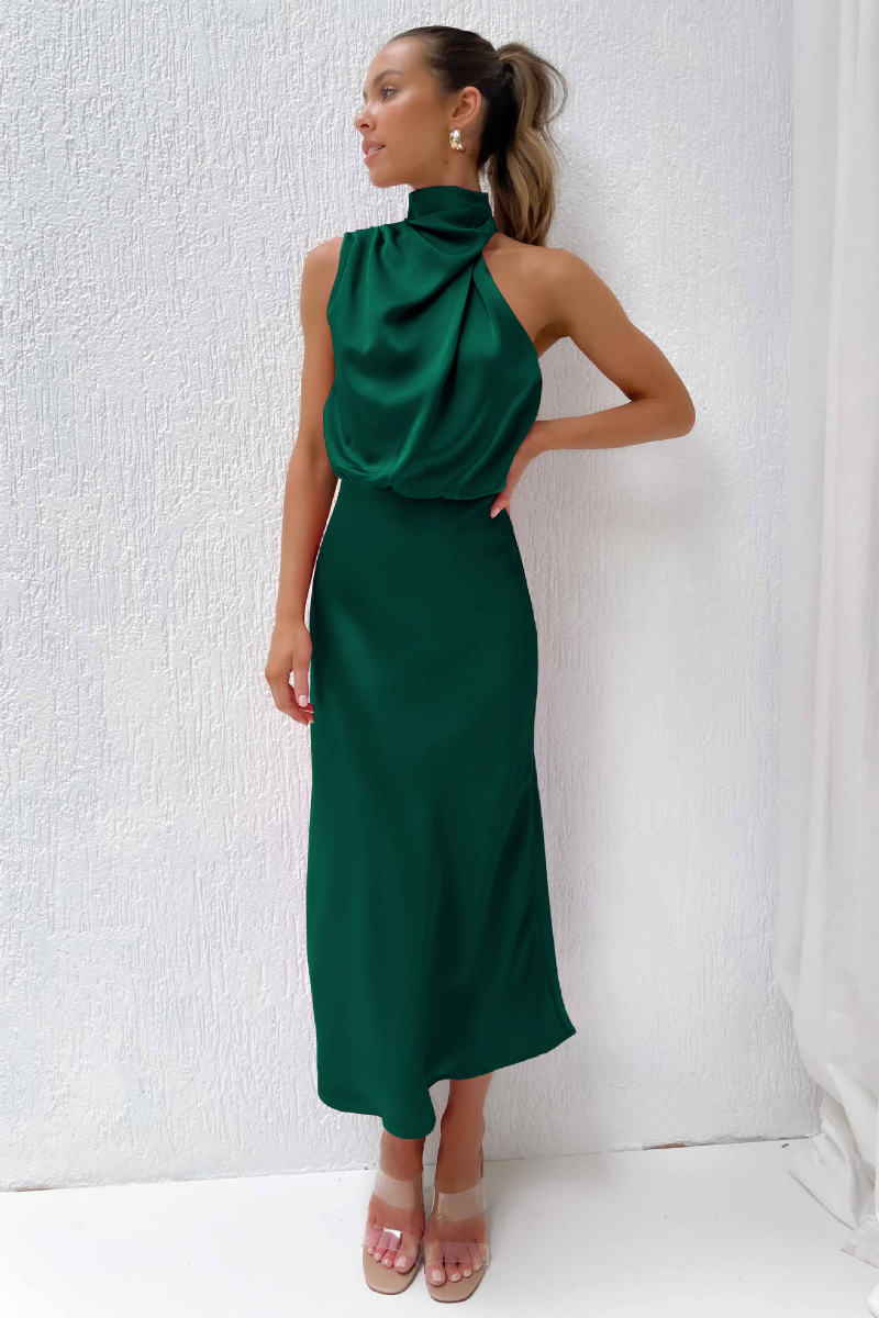 Philomena | Women Asymmetrical Neck Cocktail Dress