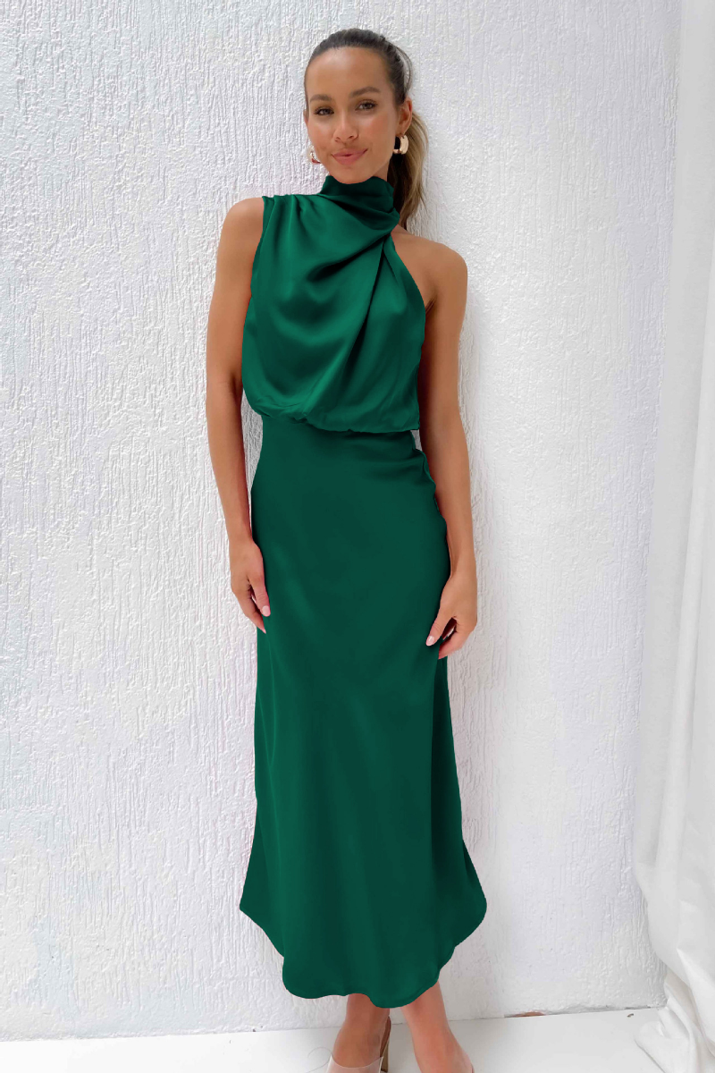 Philomena | Women Asymmetrical Neck Cocktail Dress