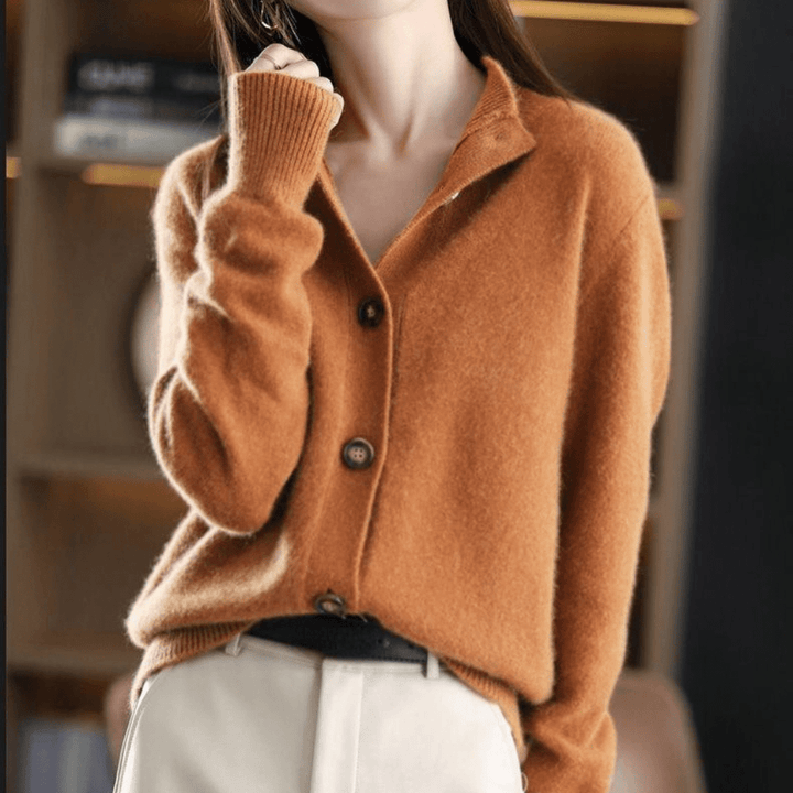 Hermia | Women Plush Button Front Cardigan