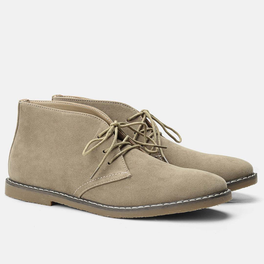 Archie | Men Leather Look Ankle Boots