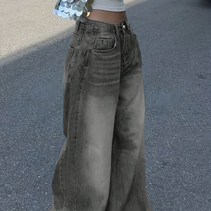 Devyn | Women's Denim Wide Leg Stretchy Casual Relaxed Jeans