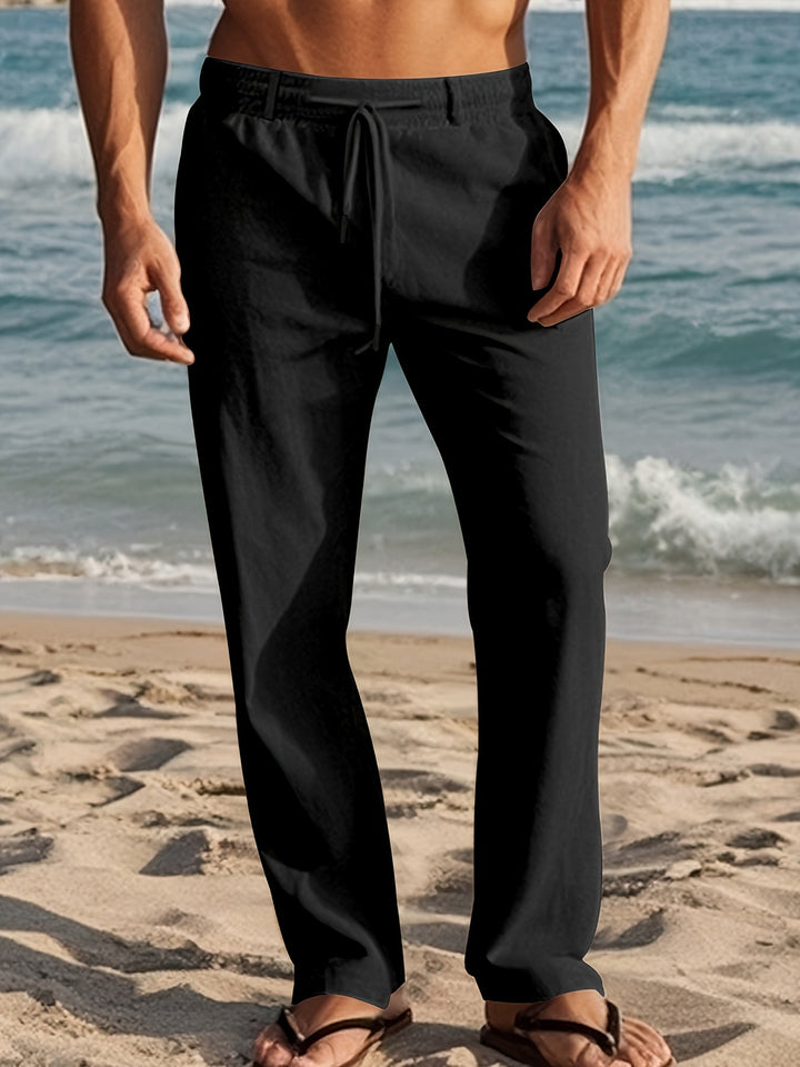 Cedric | Men Drawstring Straight Pants