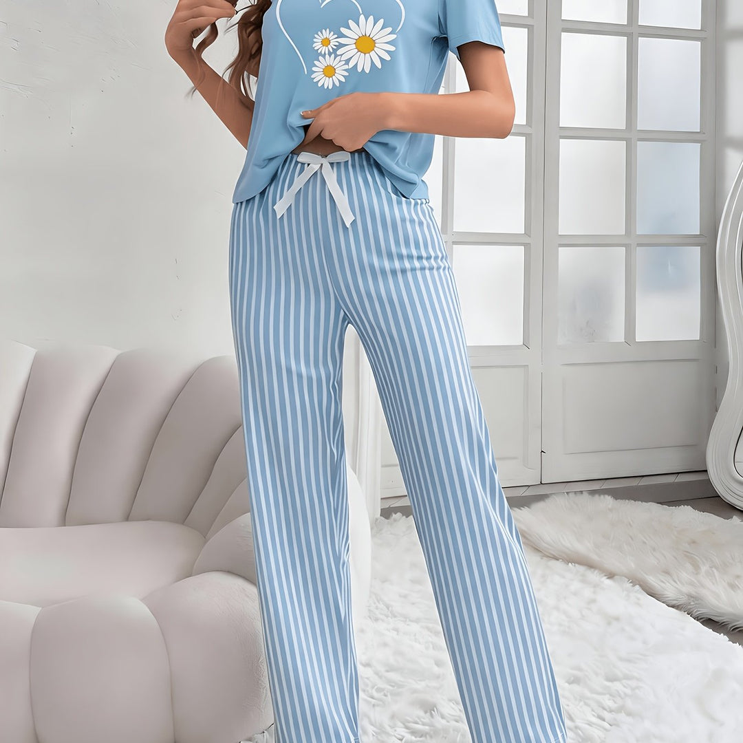 Kendra | Women's Floral Cotton Casual Pajama Set
