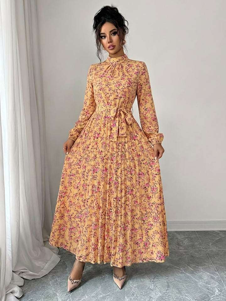 Bella | Women's Wedding Guest Pleated Maxi Dress
