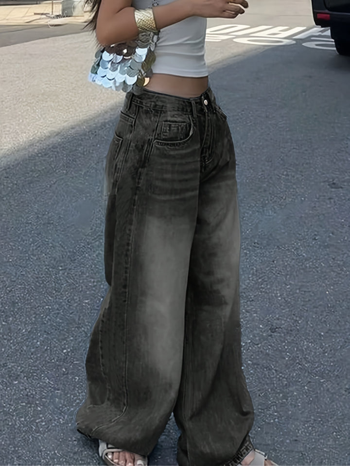 Devyn | Women's Denim Wide Leg Stretchy Casual Relaxed Jeans