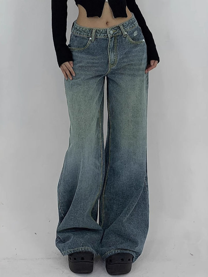 Stylish Denim Baggy Jeans for Women with Ultra Relaxed Plus Size Flowy Oversized Casual Style