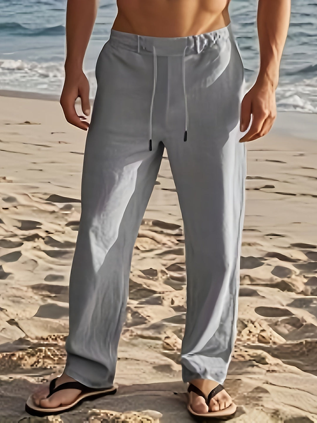 Cedric | Men Drawstring Straight Pants