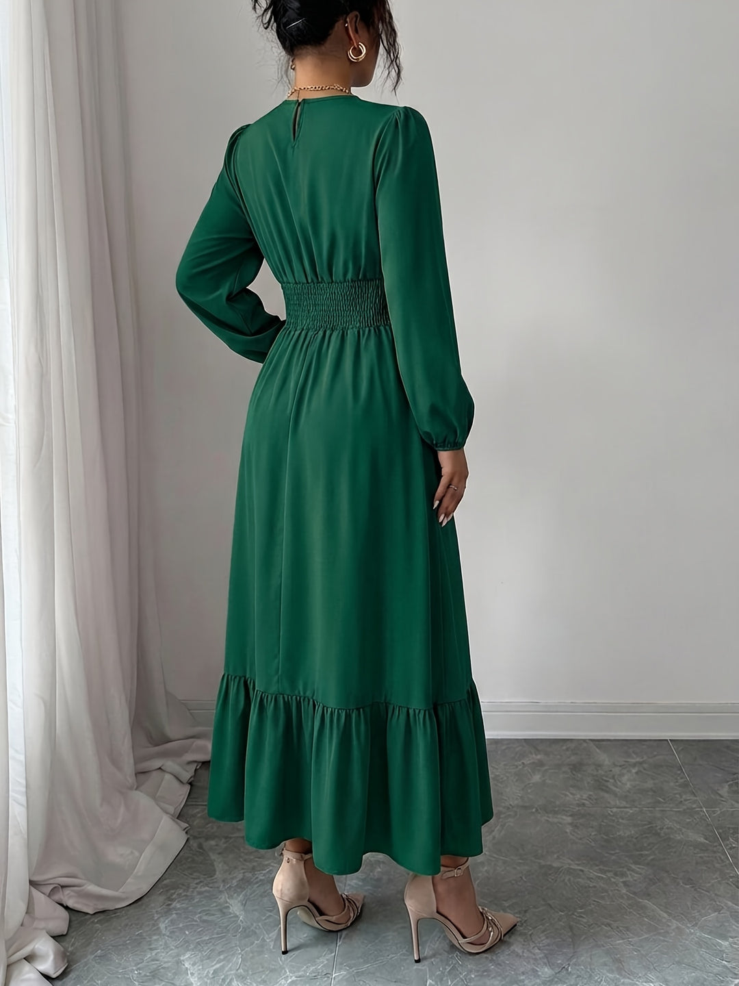 Esme | Women's Wedding Guest Smocked Maxi Dress