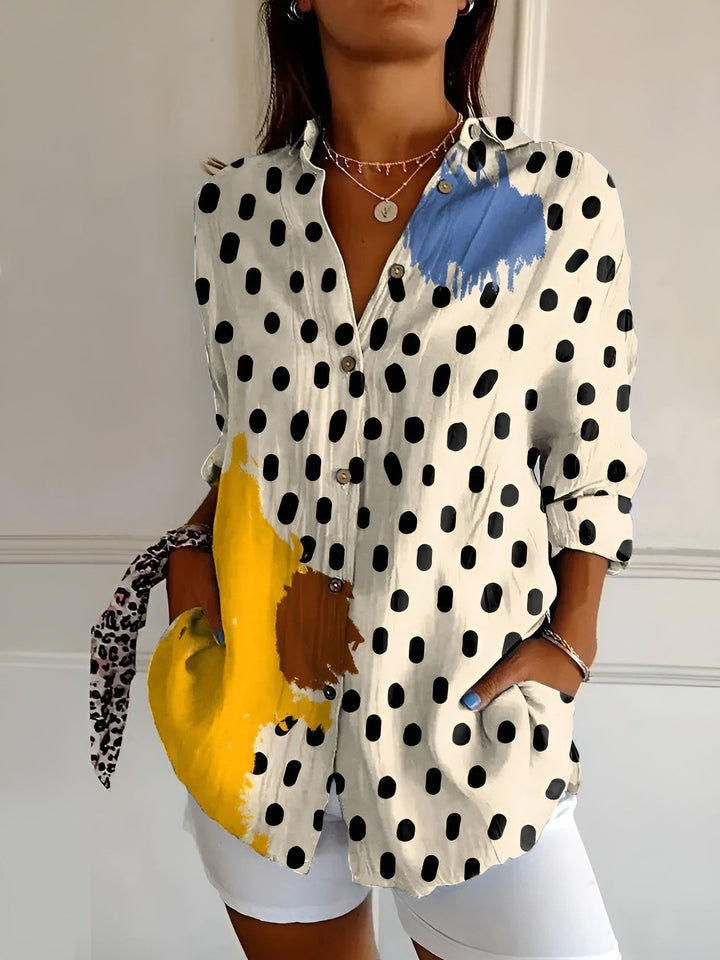 Rhian | Women Floral Print Button Down Shirt