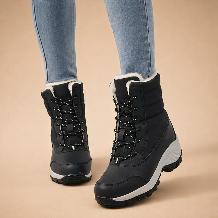 Brigid | Women Fleece Lace Up Hiking Boots