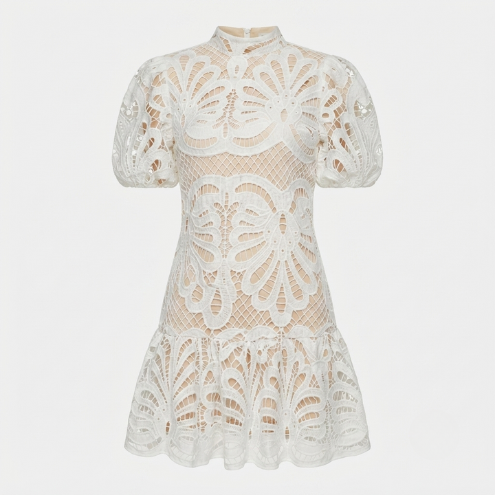 Osgyth | Women Lace Mock Neck Wedding Guest Dress