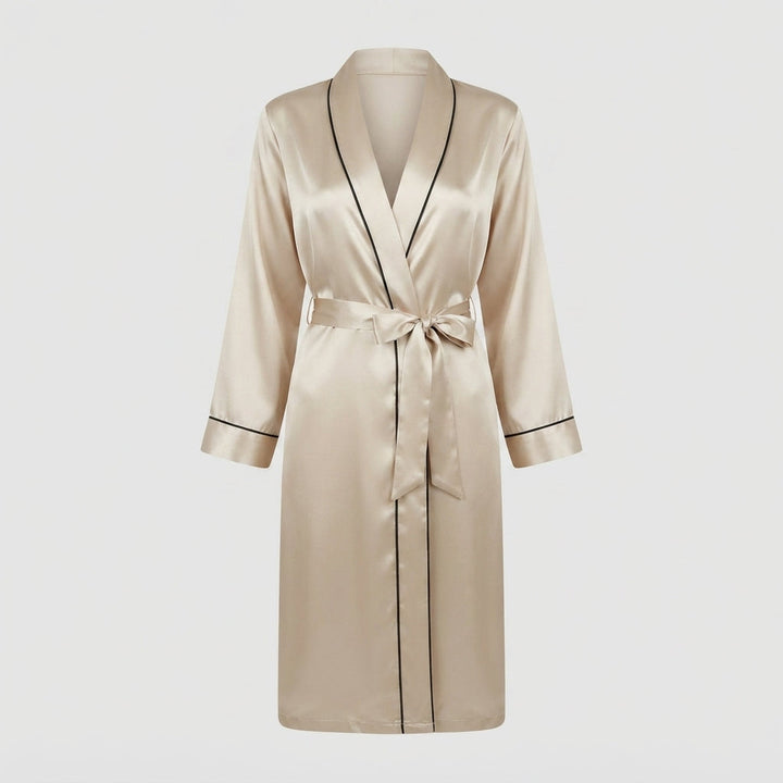 Honoria | Women Satin Belted Pajama Robe