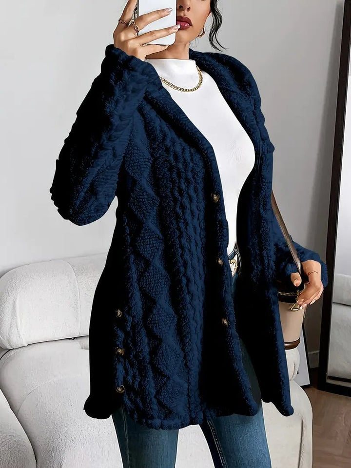 Elfrida | Women Hooded Fleece Cardigan Sweater