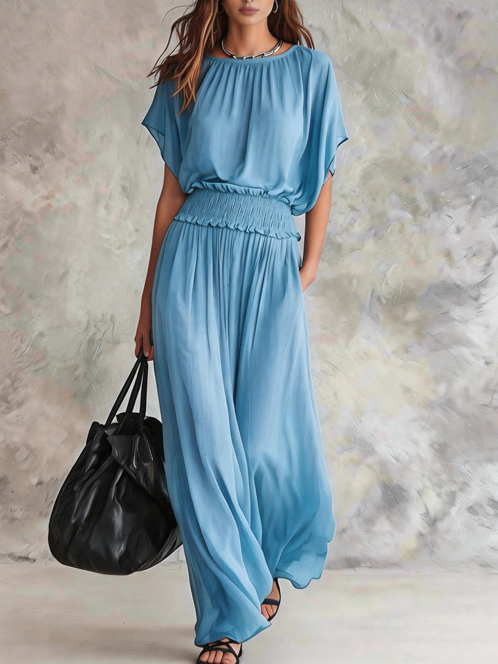Eirlys | Women Smocked Wide Leg Jumpsuit