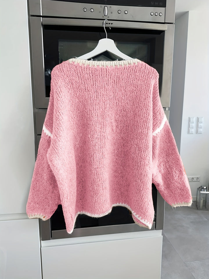 Ansley | Women Boat Neck Pullover Sweater