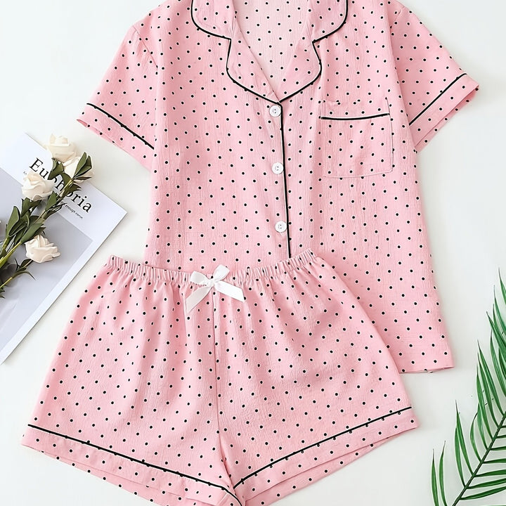 Marlee | Women's Polka Dot Casual Pajama Set