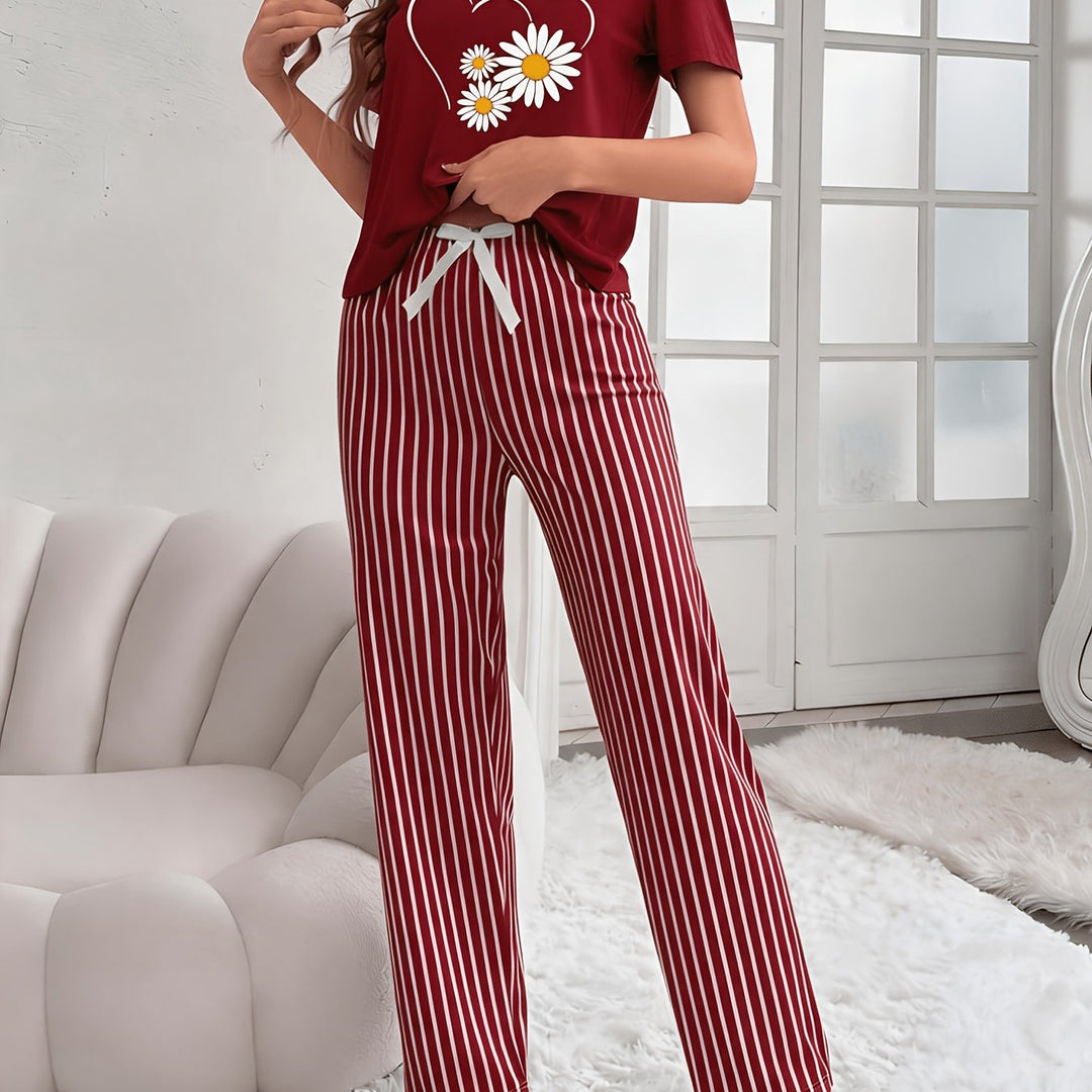 Kendra | Women's Floral Cotton Casual Pajama Set