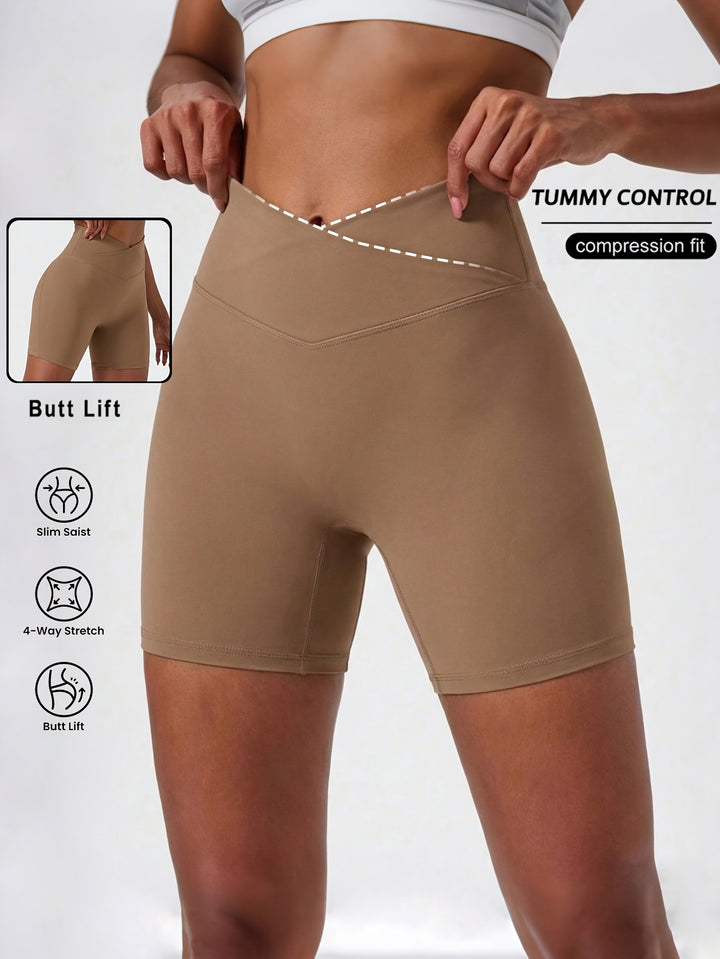 Margot | Women's Knit High Waisted Office Shorts