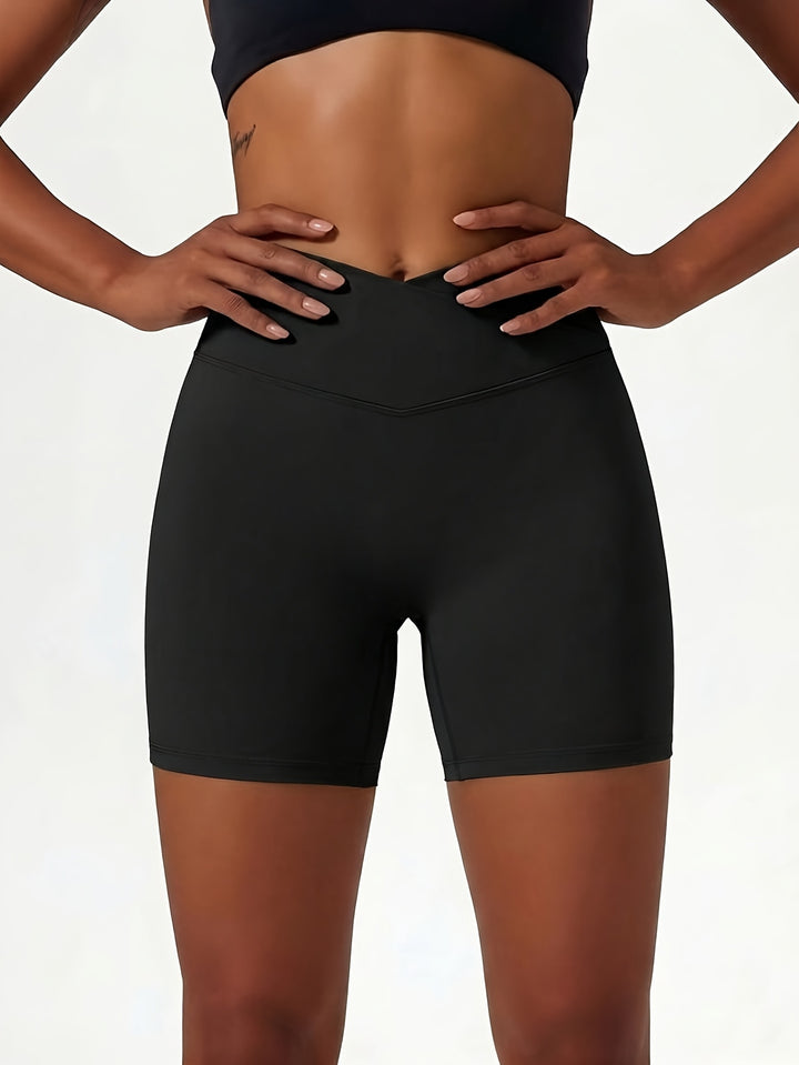 Margot | Women's Knit High Waisted Office Shorts