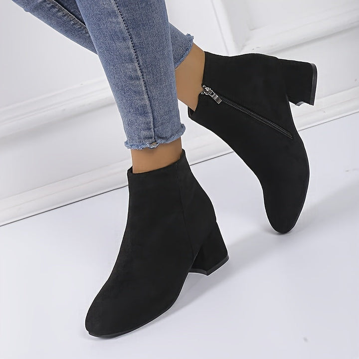 Moira | Women's Block Heel Ankle Chelsea Boots