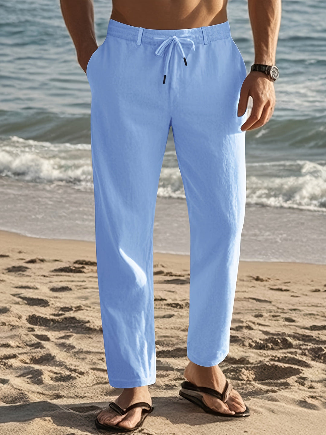 Cedric | Men Drawstring Straight Pants