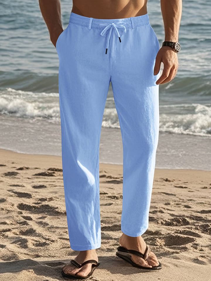 Cedric | Men Drawstring Straight Pants