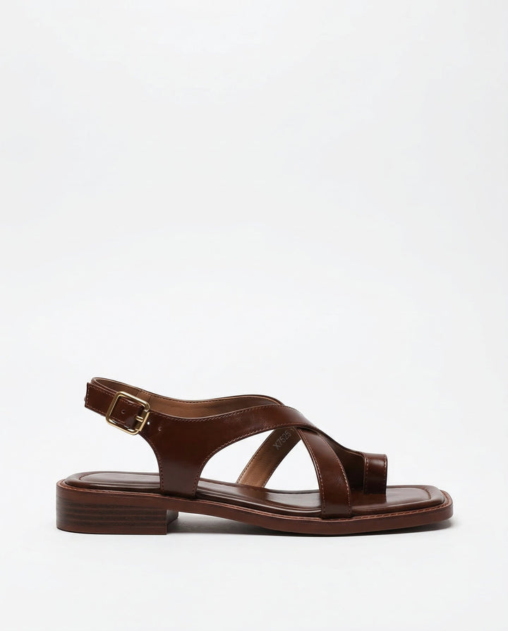 Amalia | Women's Cross Strap Slingback Platform Sandals
