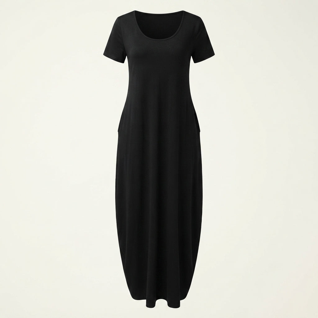 Hilda | Women V Neck Pocket Maxi Dress