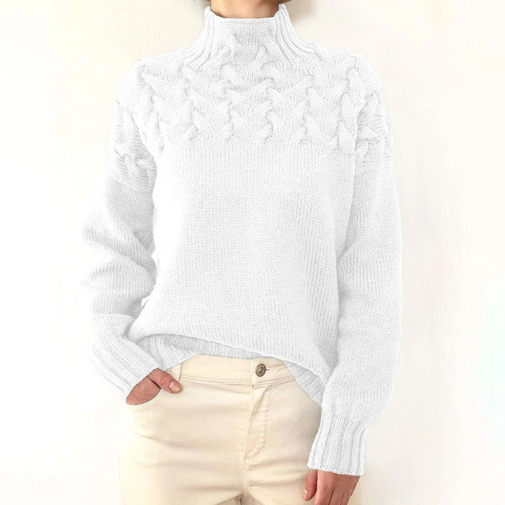 Aelfwynn | Women Cable Turtleneck Sweater