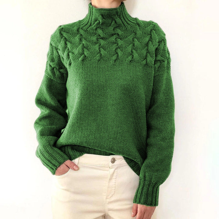 Aelfwynn | Women Cable Turtleneck Sweater