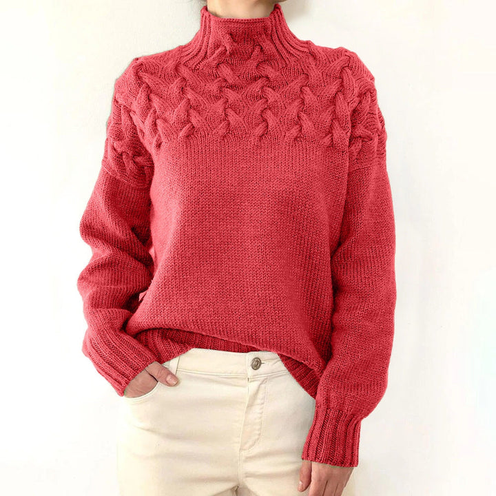Aelfwynn | Women Cable Turtleneck Sweater