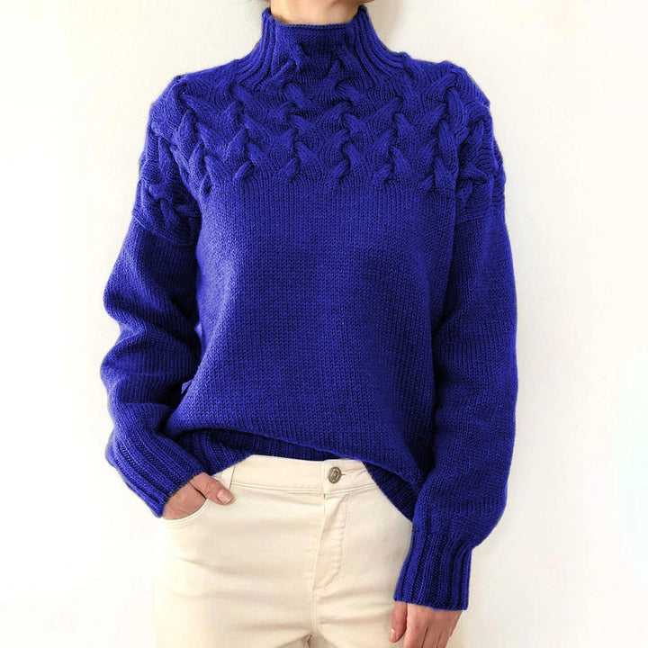 Aelfwynn | Women Cable Turtleneck Sweater