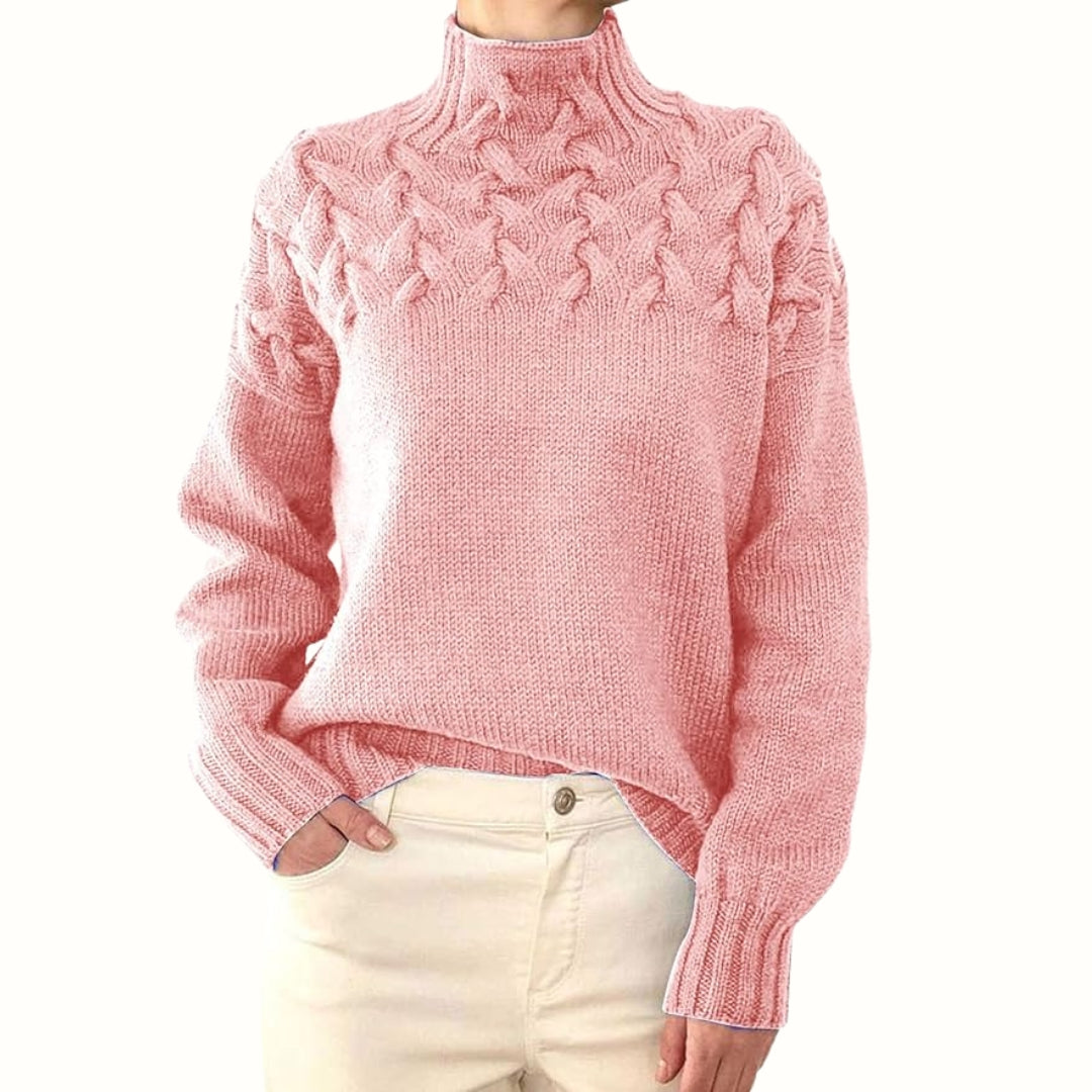 Aelfwynn | Women Cable Turtleneck Sweater