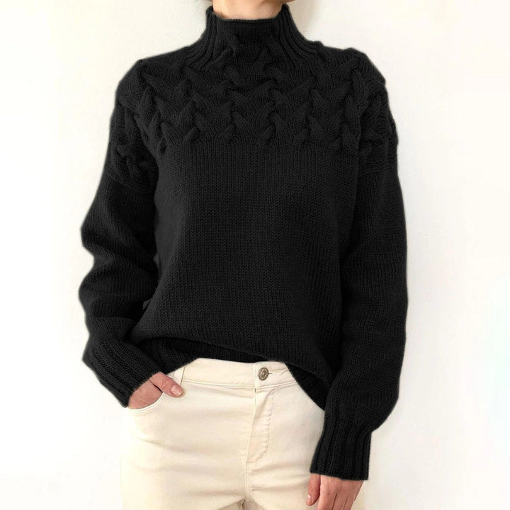 Aelfwynn | Women Cable Turtleneck Sweater