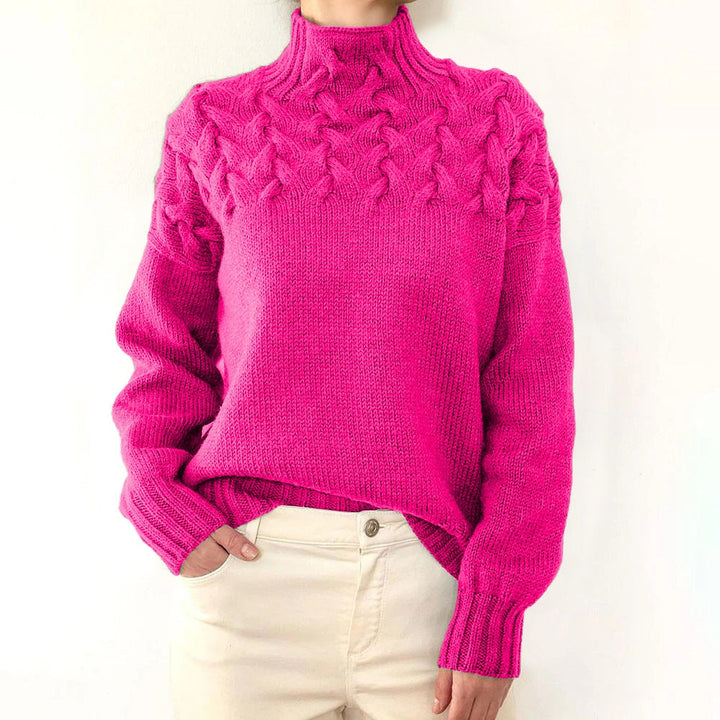 Aelfwynn | Women Cable Turtleneck Sweater