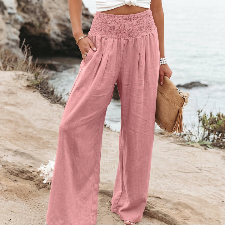 Winfrith | Women Elastic Waist Palazzo Pants