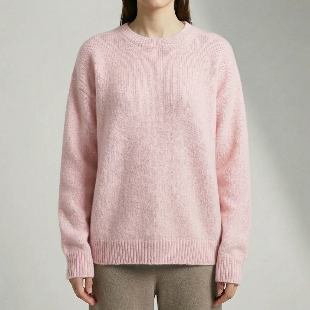 Bria | Women's Oversized Crew Neck Pullover Cardigan Sweater