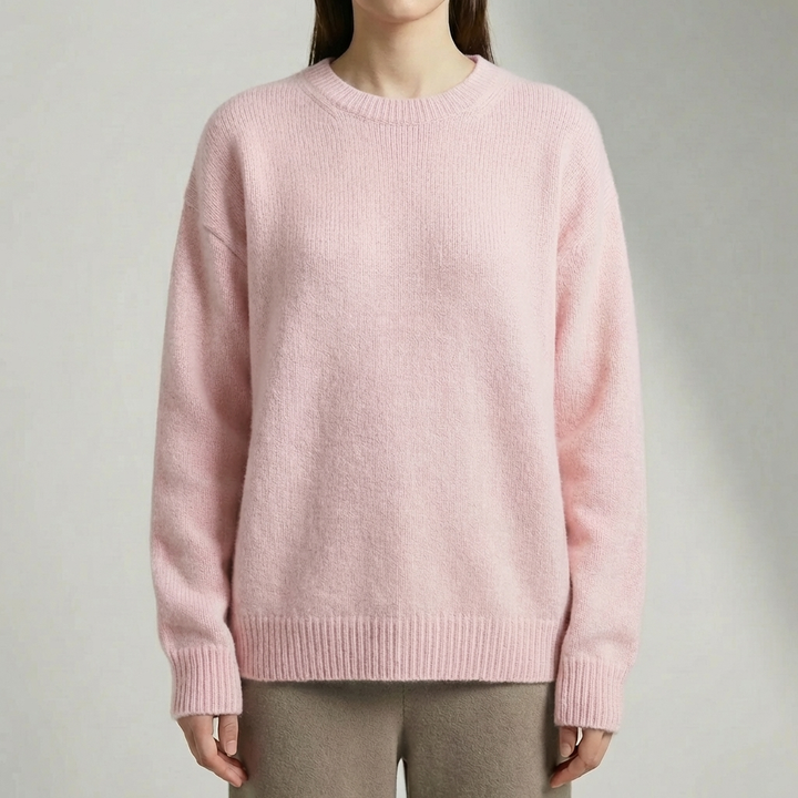 Bria | Women's Oversized Crew Neck Pullover Cardigan Sweater