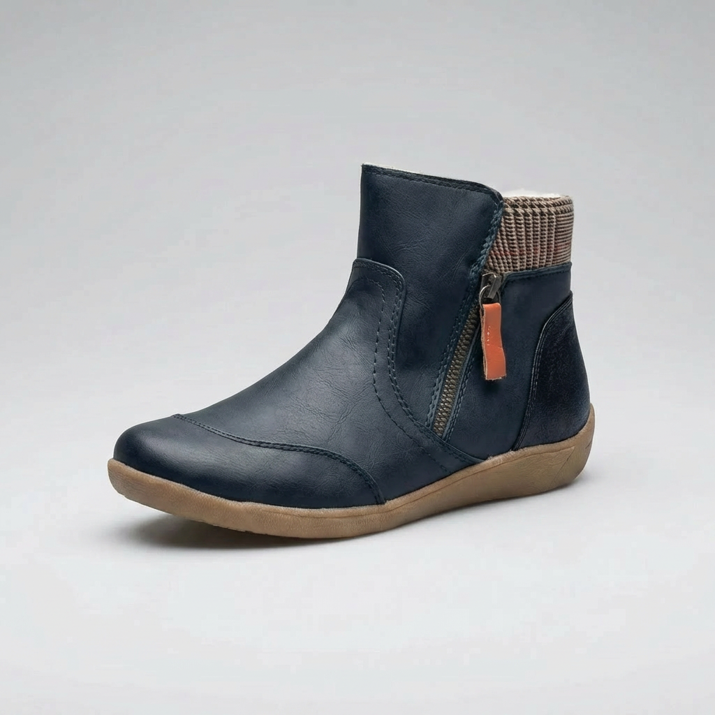 Winifred | Women's Mid Ankle Zip Up Waterproof Boots