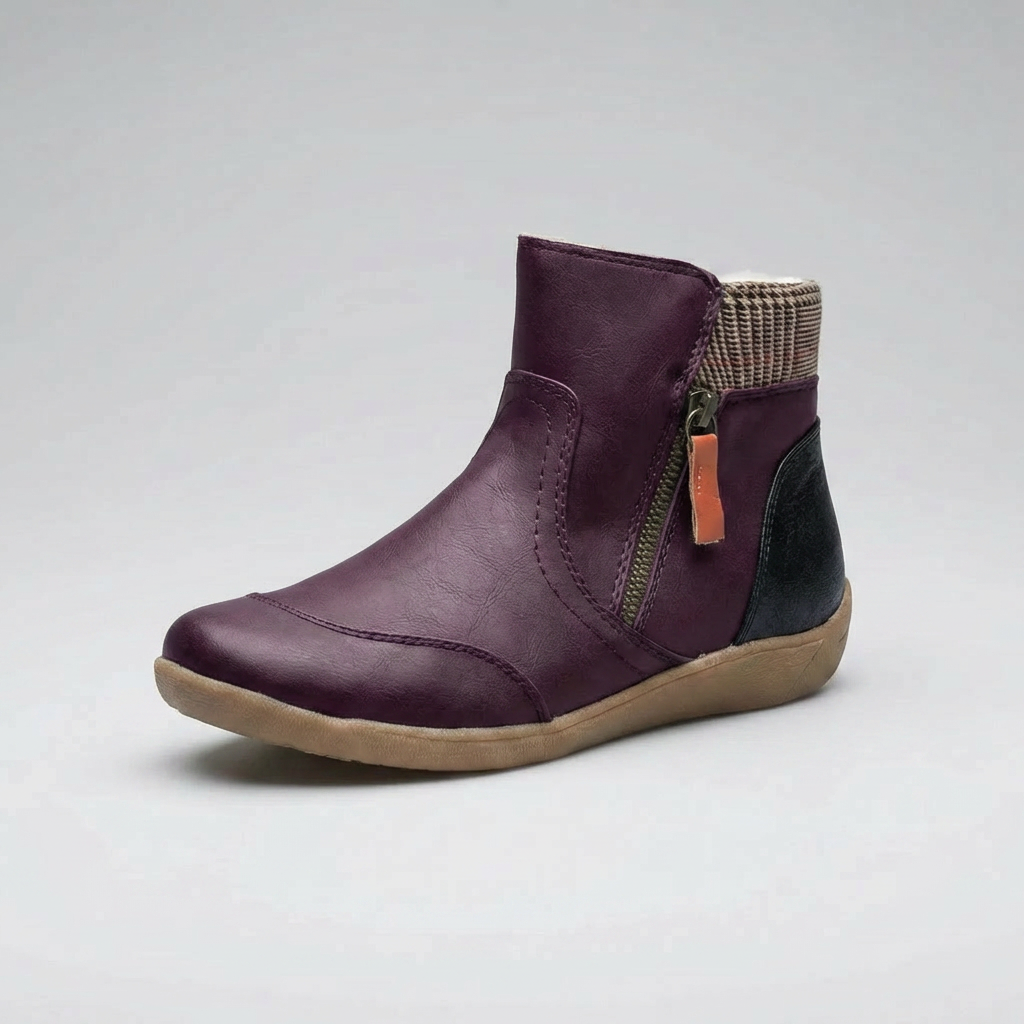Winifred | Women's Mid Ankle Zip Up Waterproof Boots