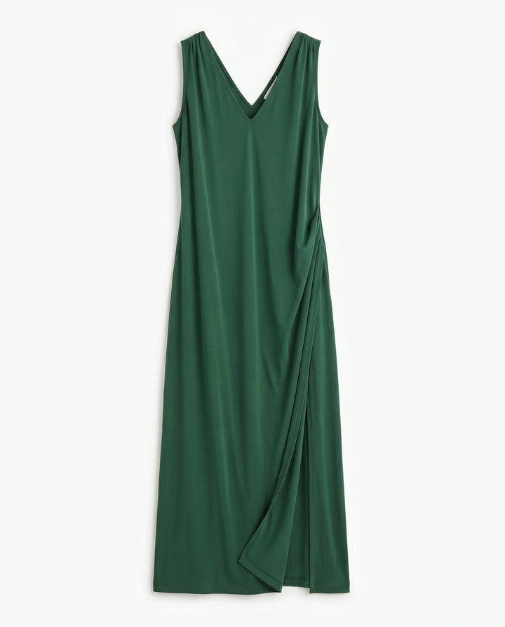 Alana | Women's V Neck Sleeveless Bridesmaid Maxi Dress