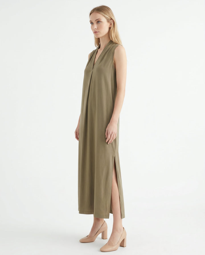 Alana | Women's V Neck Sleeveless Bridesmaid Maxi Dress