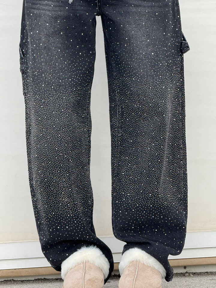 Galilea | Women's Denim Wide Leg Pockets Casual Relaxed Jeans