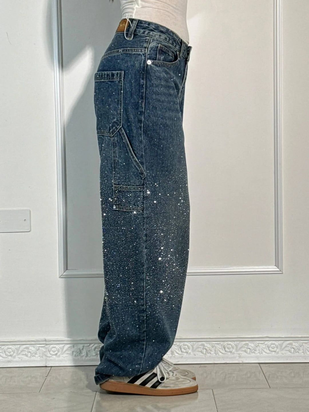 Galilea | Women's Denim Wide Leg Pockets Casual Relaxed Jeans