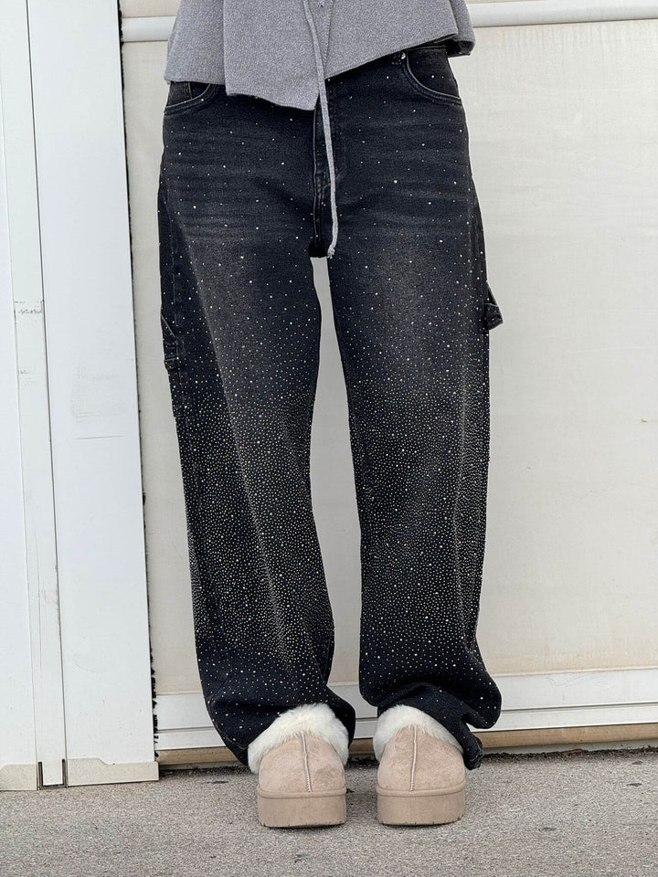 Galilea | Women's Denim Wide Leg Pockets Casual Relaxed Jeans