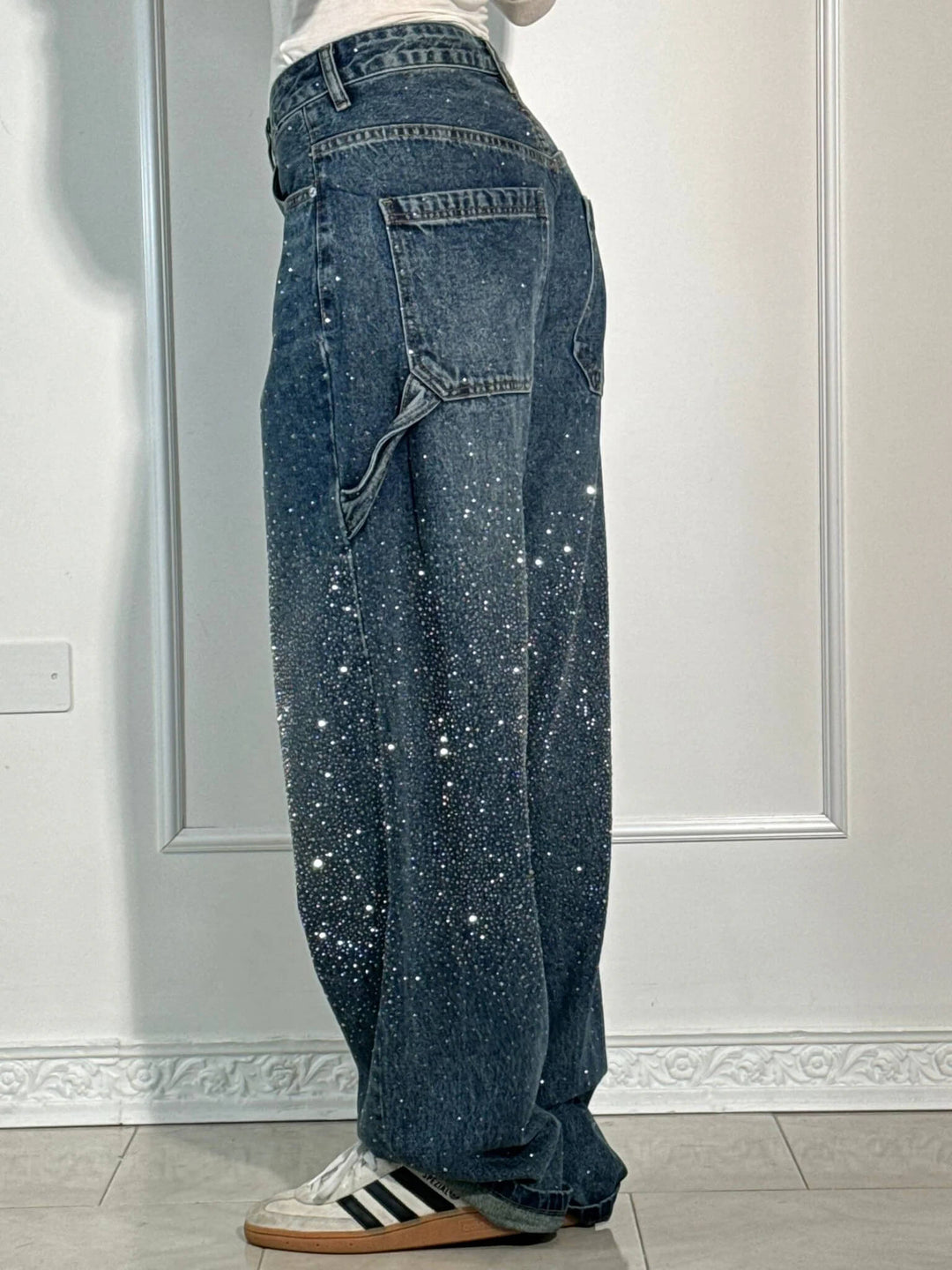 Galilea | Women's Denim Wide Leg Pockets Casual Relaxed Jeans