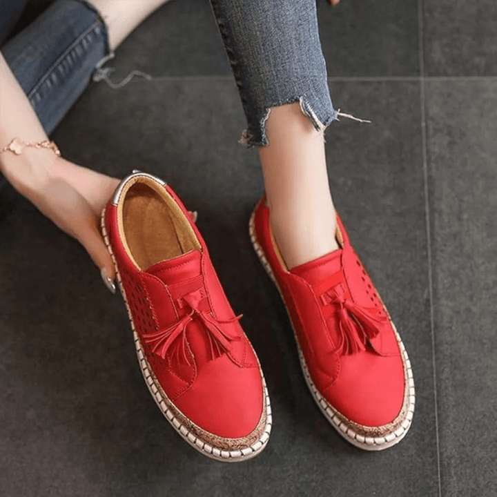 Peony | Women Tassel Slip On Sneakers