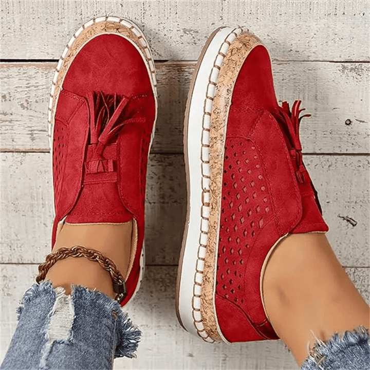 Peony | Women Tassel Slip On Sneakers