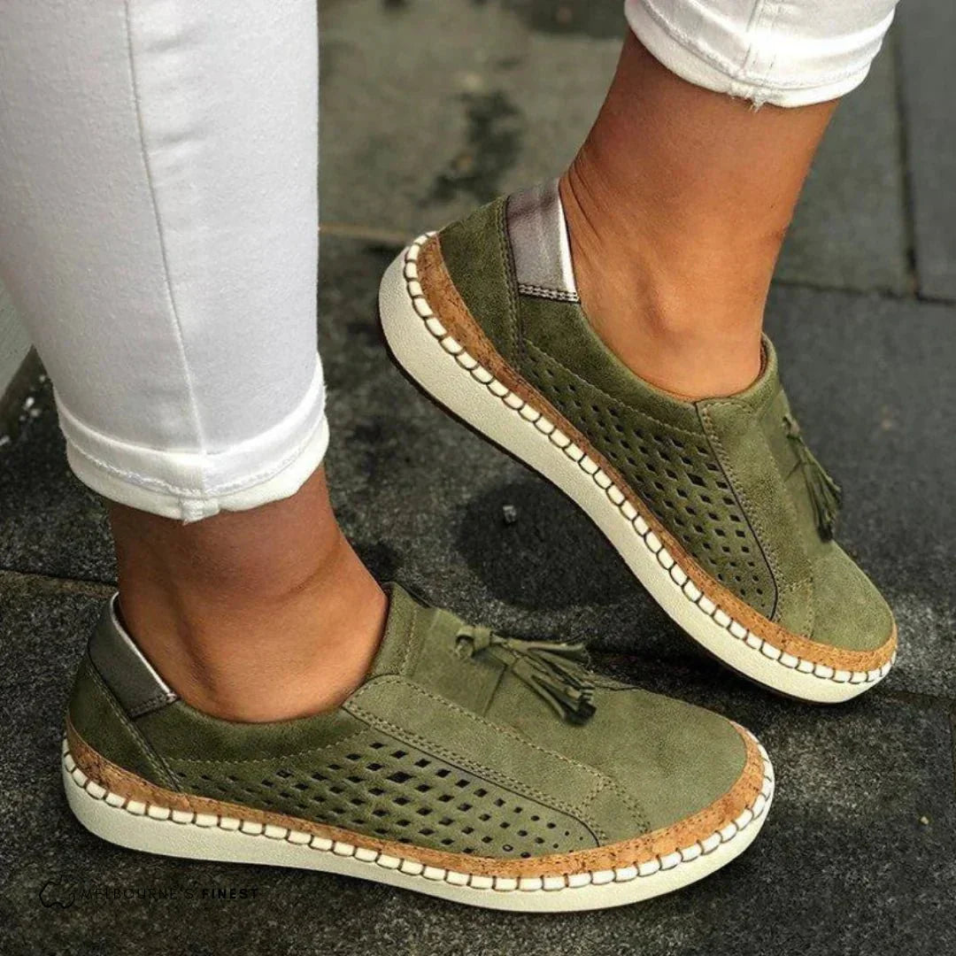 Peony | Women Tassel Slip On Sneakers