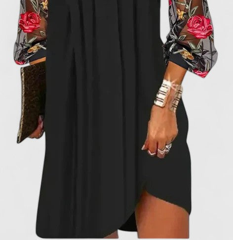 Klara | Women's Cocktail Embroidered Mini Dress